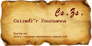 Csizmár Zsuzsanna névjegykártya