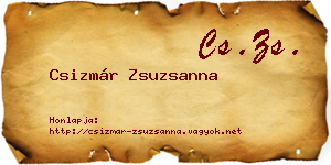 Csizmár Zsuzsanna névjegykártya